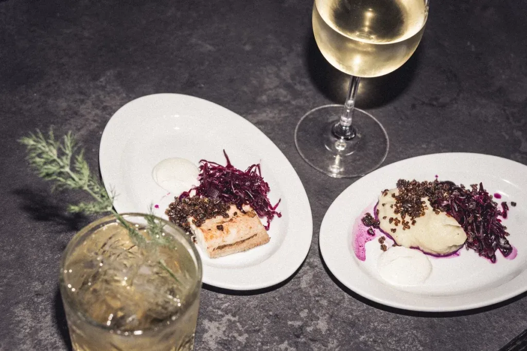 Gedeckte Tafel bei einem Event der 100 GRAMM Bar